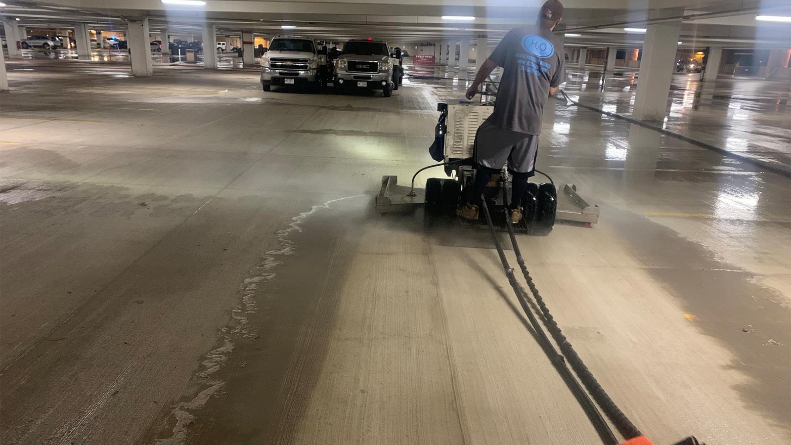 Industrial power washing Bay Area facility
